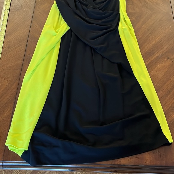 Alexander Wang Dress Black & Neon Yellow/Green Size 2 - Picture 7 of 15